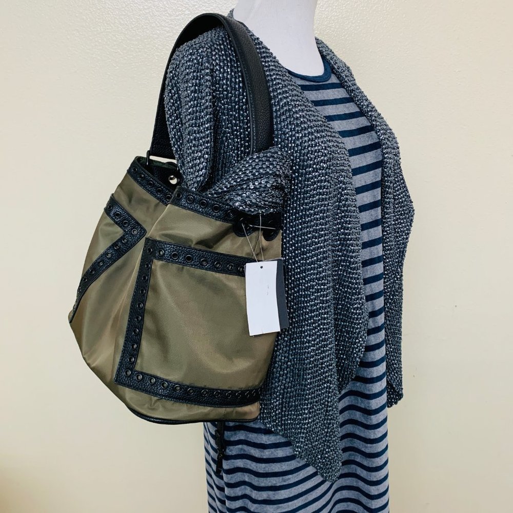 Steve Madden Whitney Nylon Hobo Bag Green